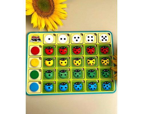 Настольная игра-сортер "Солнышко" Ubumblebees (ПСФ063) PSF063 цвет, счет и направления