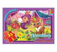 Дитячий пазл класичний "Enchantimals" EA211 постер 35 елементів