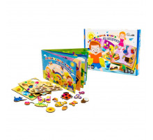 Детская развивающая "Книга на липучках" Puz-88891, 71 деталь 11 страниц