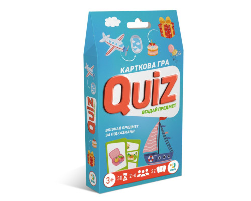 Настільна карткова гра для дітей "Вікторина: Вгадай предмет!" 301245