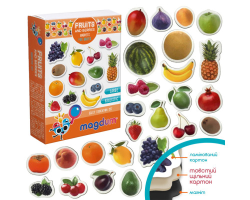 Набір магнітів Magdum "Фрукти і ягоди" ML4031-11 EN