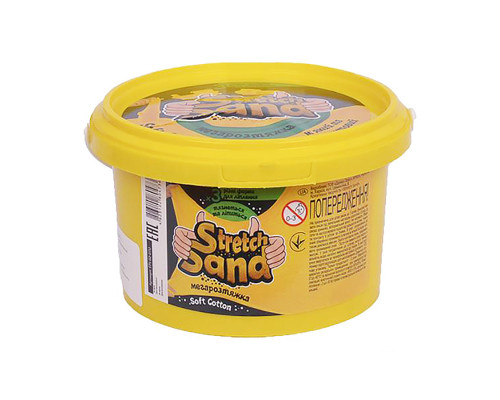 Набір креативної творчості "Stretch Sand" STS-02-01U 400 гр Жовтий
