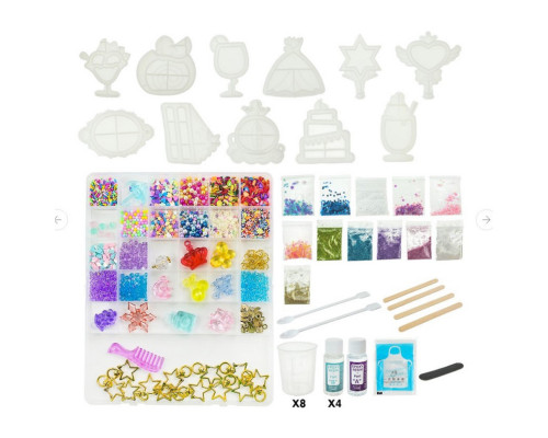 Детский набор для творчества "Resin Fidget Shakers" 9082E 12 силиконовых форм