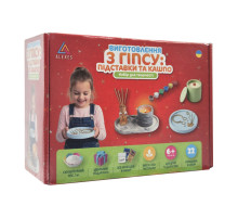 Набір для виготовлення підставок для прикрас та свічника GP-003 з гіпсу