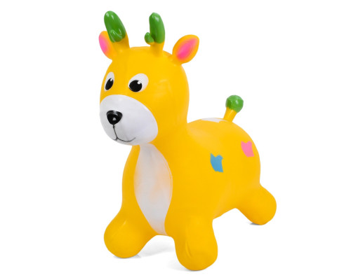 Детская игрушка-прыгун "Олененок" MS 3259(Yellow) резина, до 20 кг