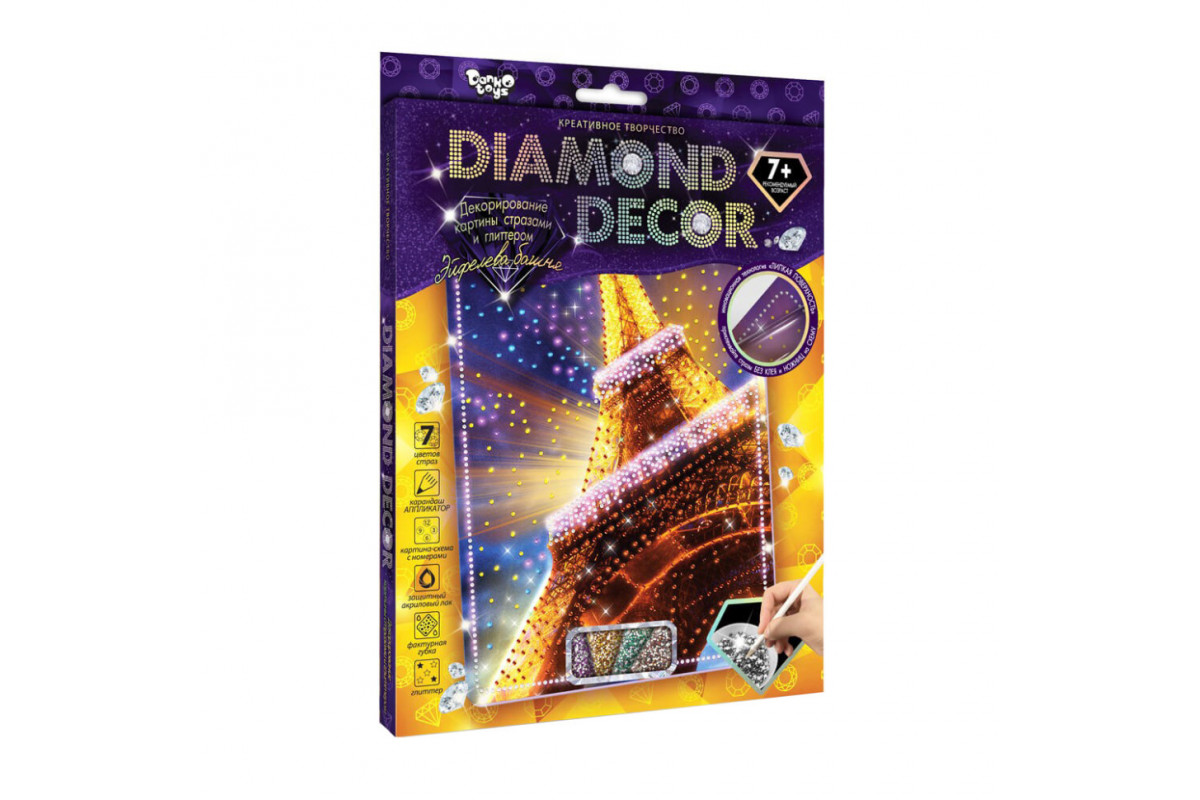 Набір креативної творчості Ейфелева вежа DD-01-01 "DIAMOND DECOR" Набір креативної творчості Ейфелева вежа DD-01-01 "DIAMOND DECOR"