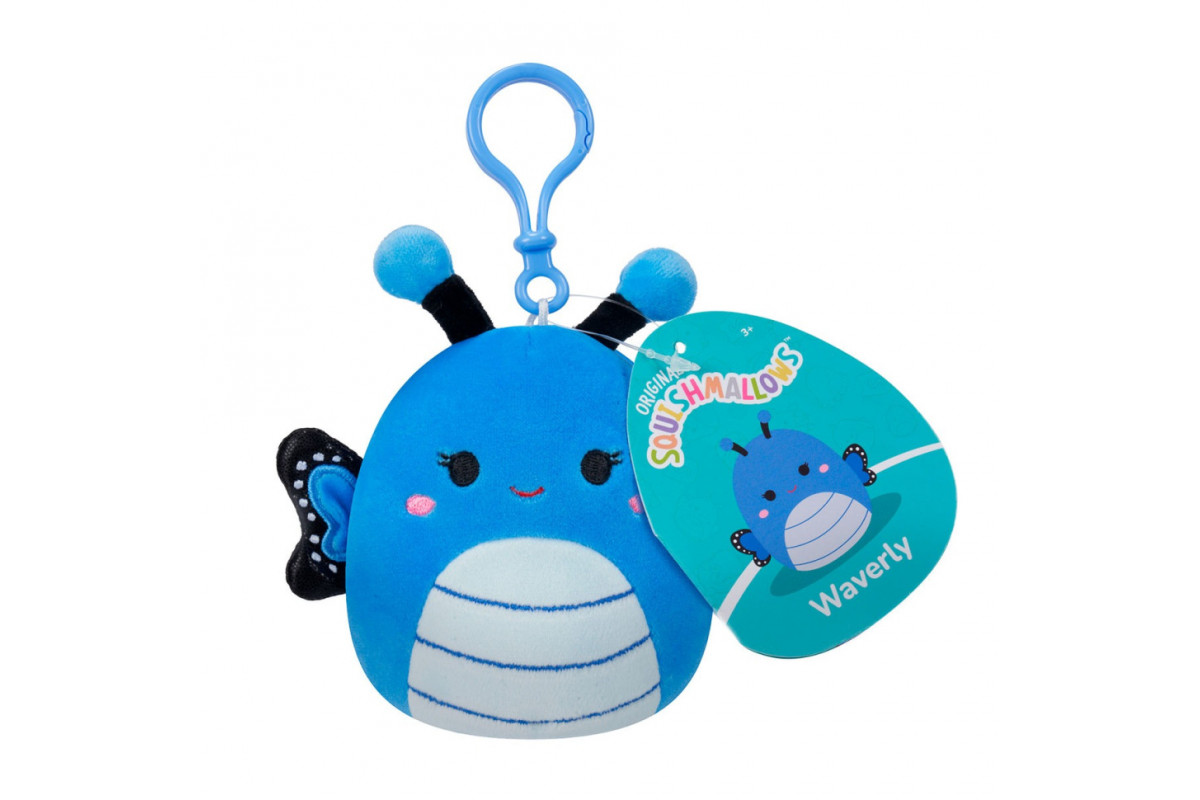 М'яка іграшка на кліпсі "Метелик Вейверлі" Squishmallows SQCP00220, 9 см