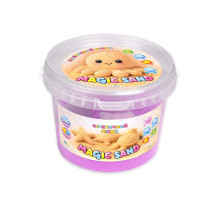 Кинетический песок Magic Sand 31196 фиолетовый 500 гр, формочки 4 шт