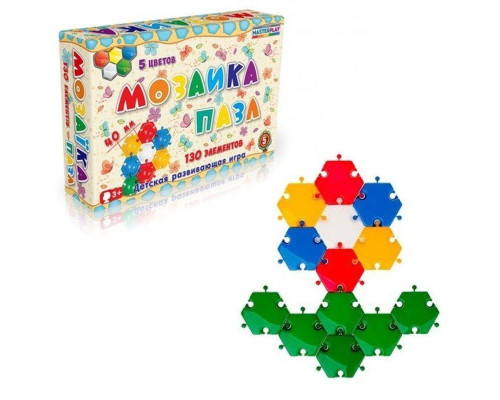 Детская мозаика-пазл №5 1-146, 130 деталей ?40мм