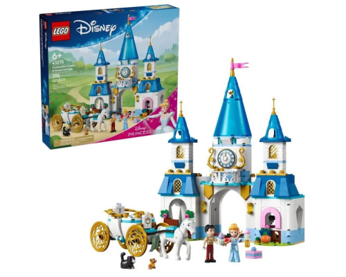 Конструктор Замок Попелюшки та карета LEGO 43275, 596 деталей