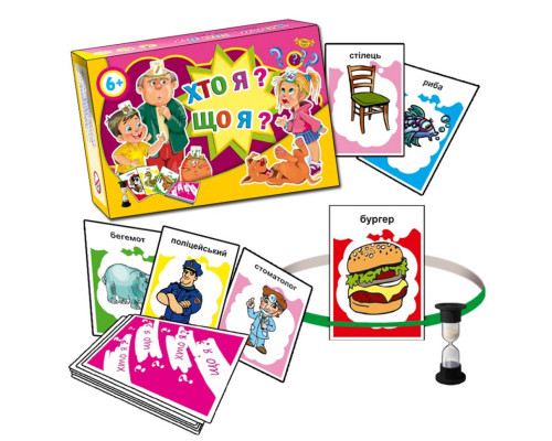 Настольная игра "Кто я? Что я?" MKZ0820, игровые карточки 64 шт