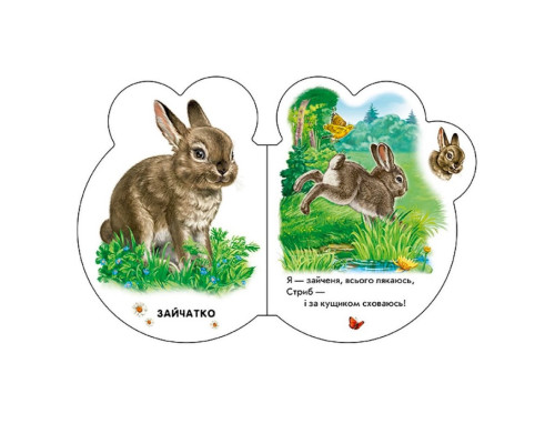 Картонна книжечка для найменших Малята : У лісі 411017 аудіо-бонус