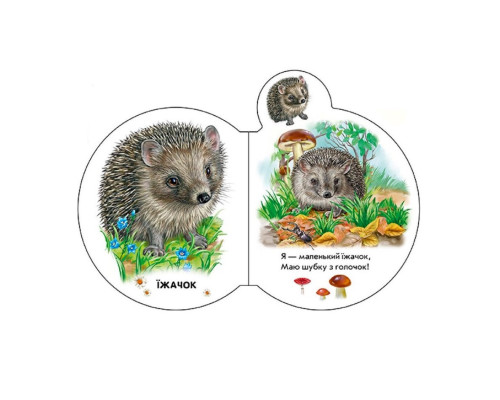 Картонна книжечка для найменших Малята : У лісі 411017 аудіо-бонус