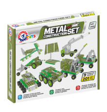 Металевий конструктор Військова техніка ТехноК 1462TXK, 201 деталь