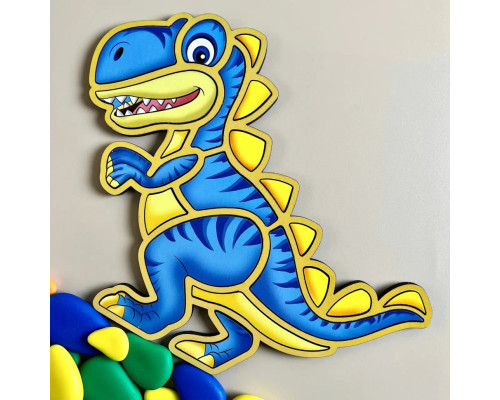 Деревянный пазл-вкладыш "Динозавр" Ubumblebees (ПСД092) PSD092 пазл-контур