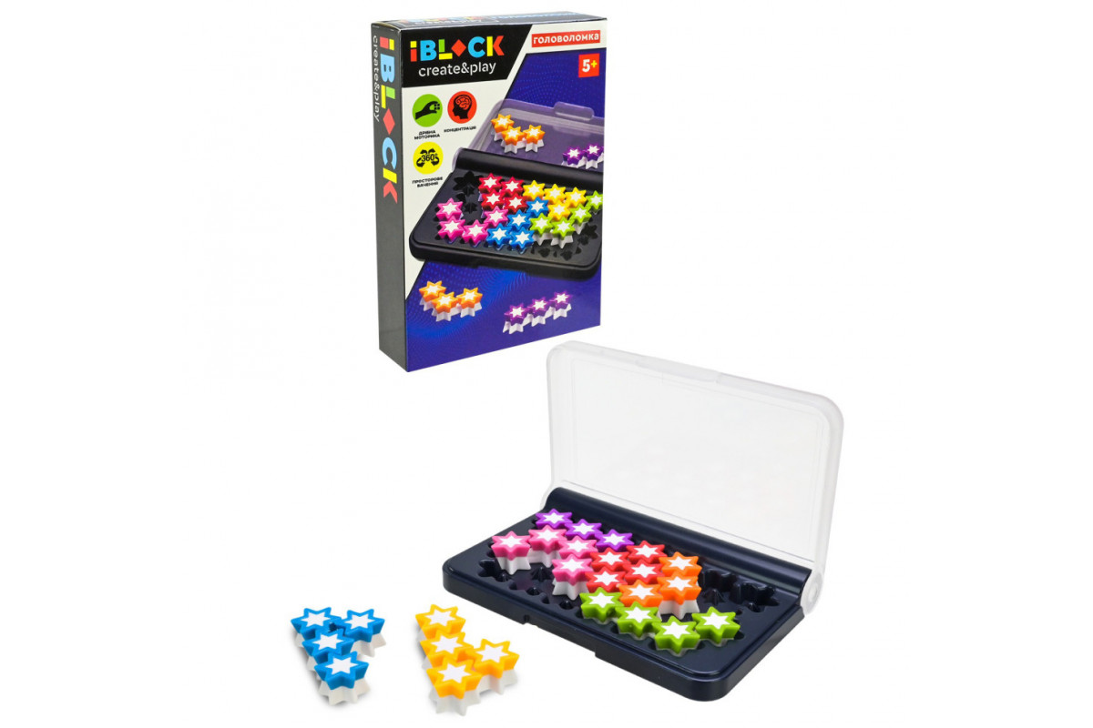 Головоломка серии "Create and Play" PL-724-115 развитие логики 120 вариантов сборки