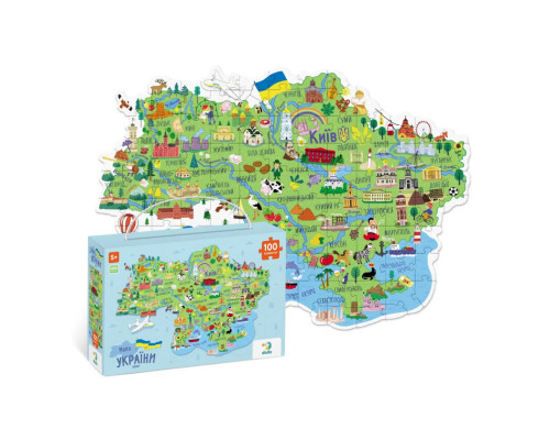 300267 Пазл «Карта Украины» 100 элементов