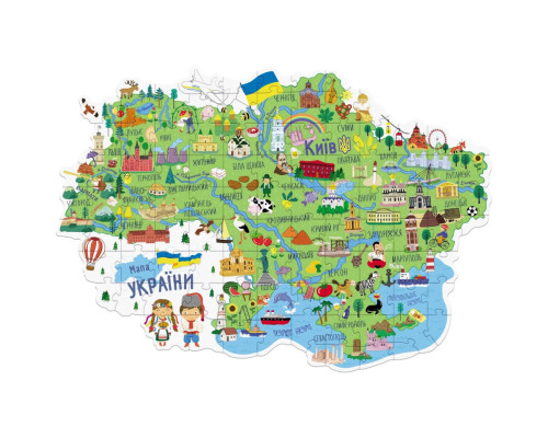 300267 Пазл «Карта Украины» 100 элементов