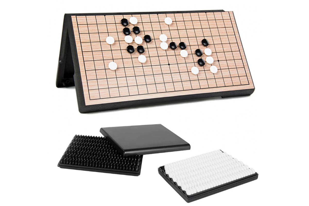 Настольная игра "Go Game" 3215GG 2 цвета фишек, игровая доска 32х32 см