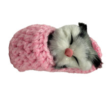 Детский антистресс "Котик спит в вязаном тапочке" MM418(Pink)