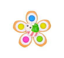 Детская погремушка-спинер с мягкими кнопками "Пчела" GZ-05-4