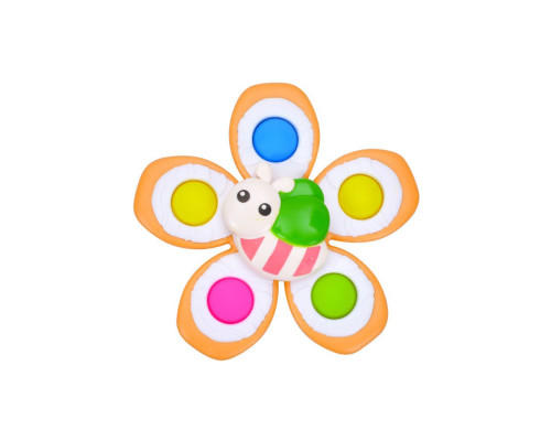 Детская погремушка-спинер с мягкими кнопками "Пчела" GZ-05-4