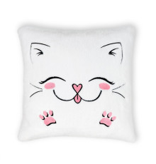 Подушка декоративная Котик FWPPILLOWCAT22WT0, 12 см