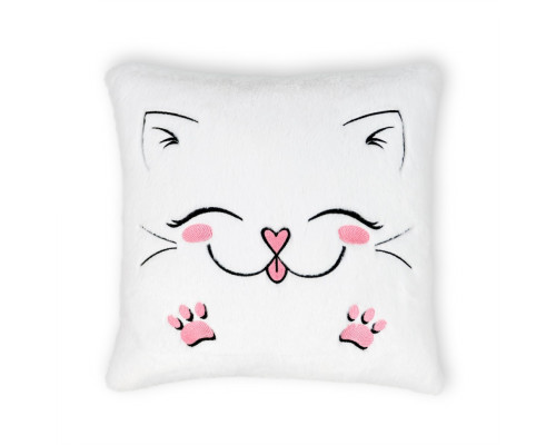 Подушка декоративная Котик FWPPILLOWCAT22WT0, 12 см