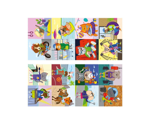 Дитяча розмальовка "Круті собаки та кошенята" РМ-68-01, 16 наліпок