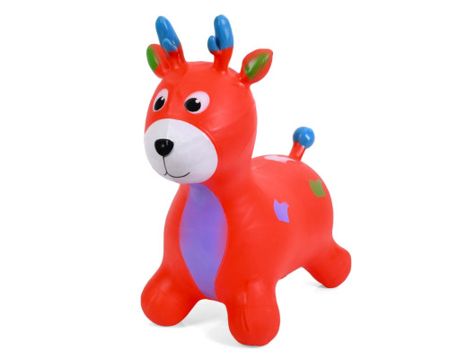 Детская игрушка-прыгун "Олененок" MS 3259(Red) резина, до 20 кг