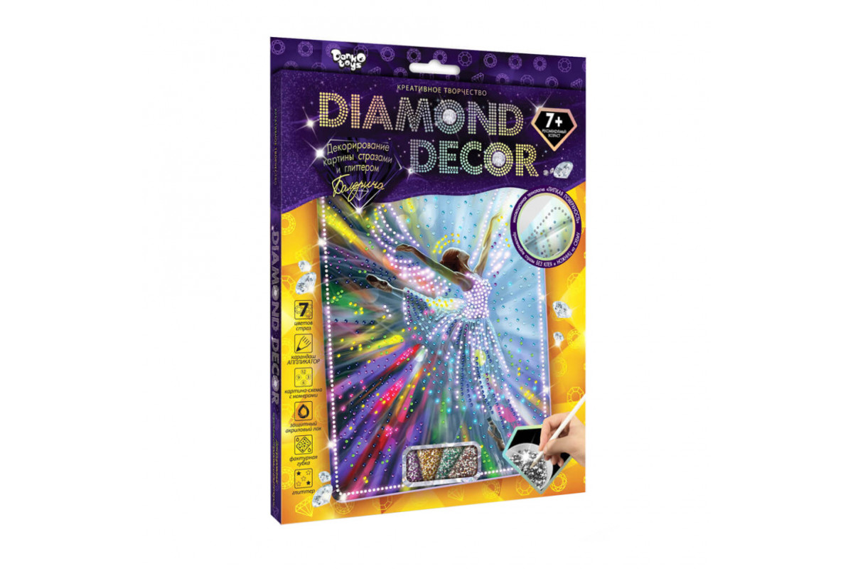 Набір креативної творчості Балерина DD-01-02 "DIAMOND DECOR"
