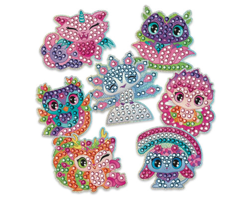 Набор для создания стикеров Космические питомцы Nebulous Stars 11023 с алмазной мозаикой