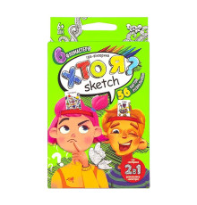 Розважальна та розвиваюча настільна гра "Хто Я? Sketch" HIM-06-01U з фломастерами