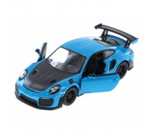 Автомодель легкова PORSCHE 911 GT2 RS 5" KT5408W, 1:36  Синій