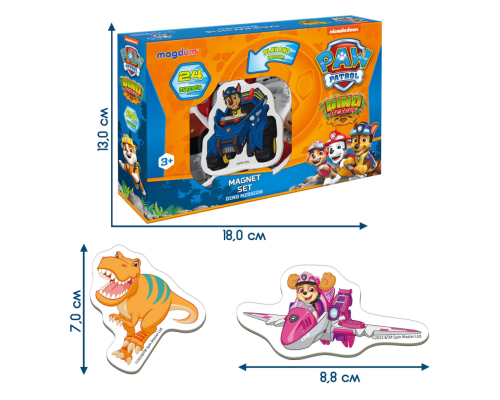 Набір магнітів  Magdum ML4034-05 "Щенячий патруль. Диномісія"