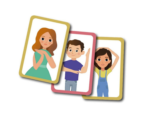 Розвиваюча дитяча карткова гра "Повторюй за мною" 1080002, II рівень складності 36 карточок