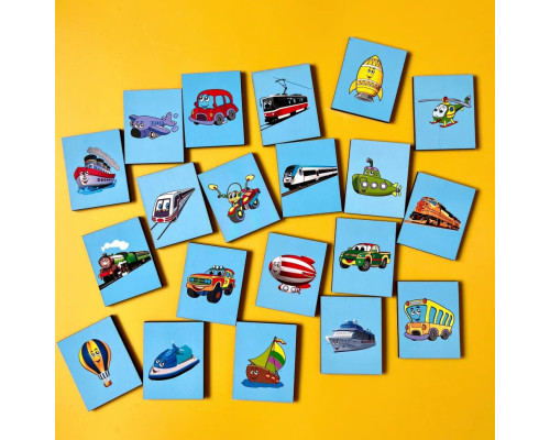 Деревянный пазл-вкладыш "Виды транспорта" Ubumblebees (ПСД096) PSD096 сортер-ассоциации