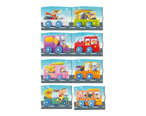 Дитяча магнітна гра "Автомобільна подорож" 200253, 8 елементів