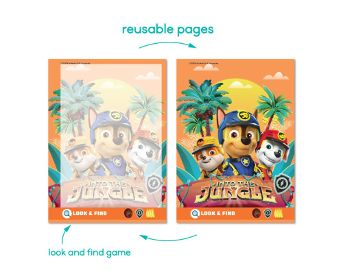 Водні розмальовки "Джунглі. Щенячий патруль" 200630, 8 сторінок