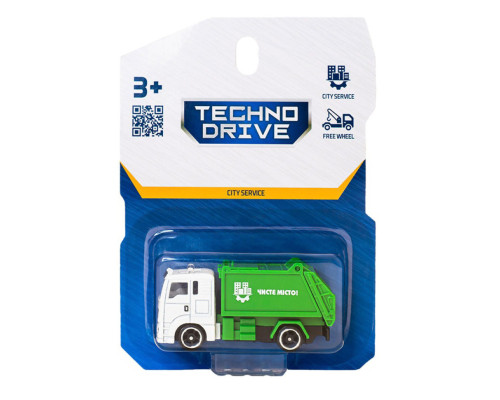 Автомодель дитяча Сміттєвоз TechnoDrive 250421CG-2 масштаб 1:64