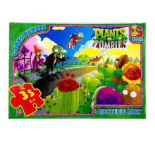 Детский пазл "Растения против Зомби" PVZ01 постер, 35 элементов