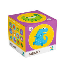 Дитяча настільна гра мемо "Динозаври" DoDo 300142, 24 фішки
