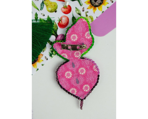 Набір для вишивання бісером прикраси "Бурячок" AD-231 на натуральному полотні