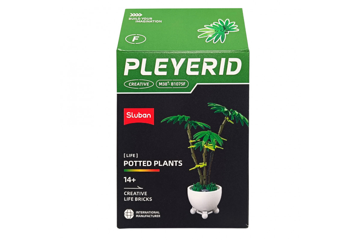Детский конструктор "Цветы в горшке" Potted Plants SLUBAN M38-B1075F