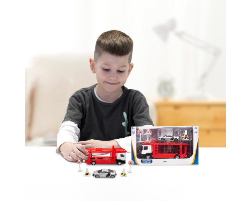 Ігровий набір автомоделей "Автоперевізник Sсania" 250430U масштаб 1:64