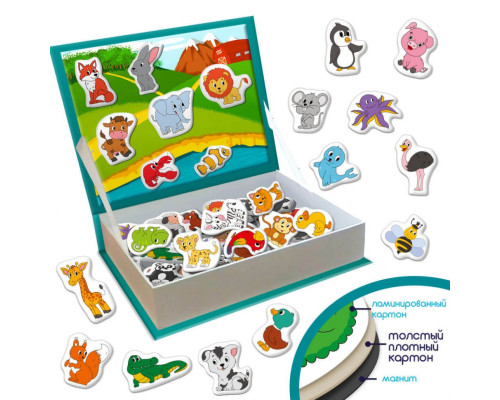 Дитячий набір магнітів Магнітна історія Тварини ML4032-01 EN