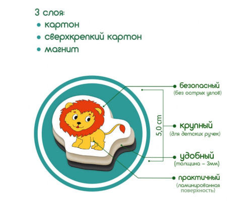 Дитячий набір магнітів Магнітна історія Тварини ML4032-01 EN