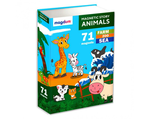 Дитячий набір магнітів Магнітна історія Тварини ML4032-01 EN