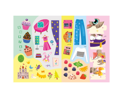 Дитяча книжка улюблені наліпки для малят "Для дівчаток" РМ-64-02