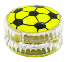 Детская игрушка Йо-йо "Футбольный мяч" М 5641(Yellow) 5,5 см, свет